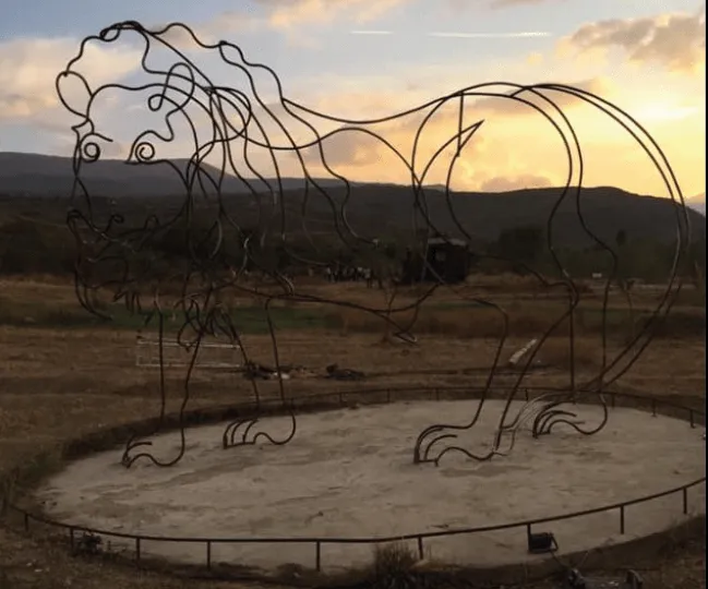 Image of Charles Serruya, Black Lion sculpture by Tsouladze Guela, a Curator, based in Tbilisi